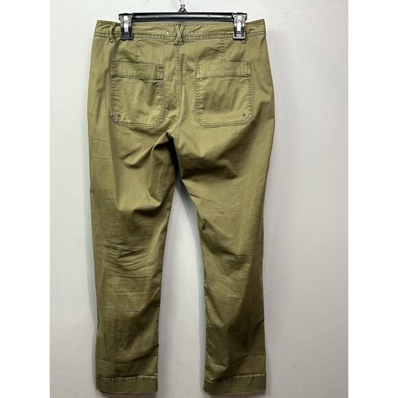 Hei Hei Anthropologie Pants Womens Size 4 Green Braided Patch Pockets Boho - Picture 2 of 10